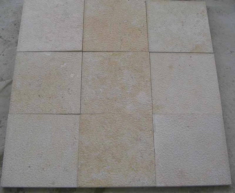 Yellow Limestone Bush Hammered