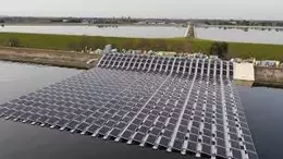 Europe's Largest Floating Solar Power Plant in Netherlands
