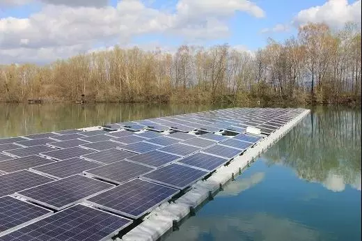 Floating solar racks