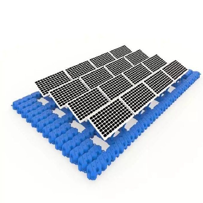 HDPE Plastic Floating Solar Panel Mounting Structure - Topper Solar