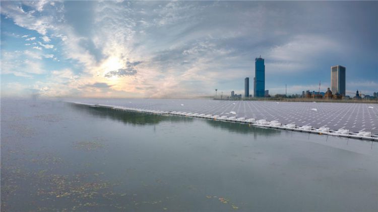 Floating Solar Panel Mounting System, Floating Bank Of Solar Custom
