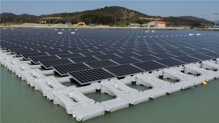 Power Module Floating Plates Floating PV Power Plant System On Water, HDPE Plastic Blow Molding ...
