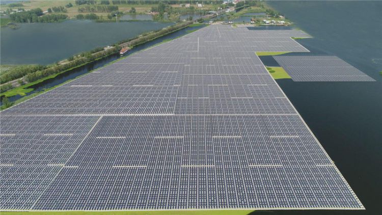 Full-Time Water-Mounted Solar Power System, Custom Project Design