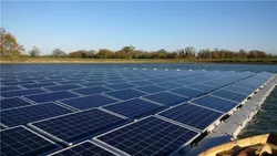 Floating Solar Power Farm System, Floating Solar Panel Array