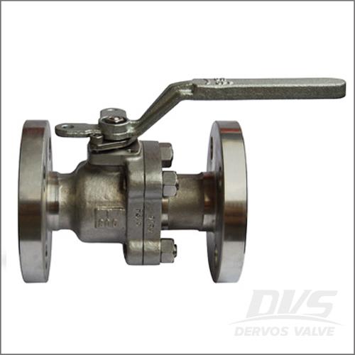 2-Piece Integral Flanged Ball Valve, ASTM F316L, Class 800, 1 Inch