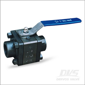 Forged Steel Threaded Ball Valve, ASTM A105, Class 600 LB, 3PCS NPT