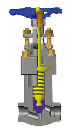 Forged Bellows Sealed Globe Valve, OS&Y, Bolted Bonnet, API 602 Forged Bellows Sealed Globe Valve, OS&Y, Bolted Bonnet, API 602