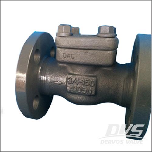 Integral Flanged Swing Check Valve, ASTM A105N, 3/4 Inch, Class 150