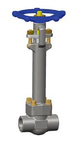 Forged F316L Cryogenic Gate Valve, Class 1500, 1 Inch, SW, OS&Y