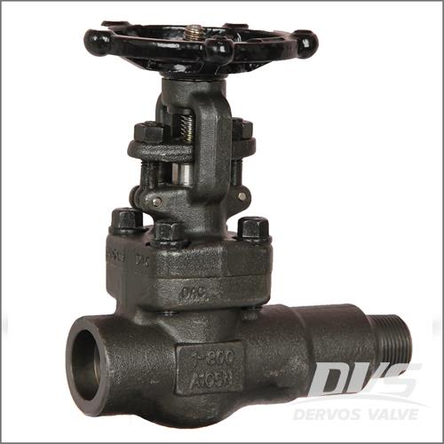 Extended Body Gate Valve, A105N, 1 Inch, Class 800, Male NPT