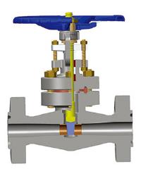 Worm Gear Operated Gate Valve, F316L, 2 Inch, High Pressure