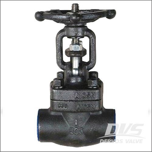 Forged Carbon Steel Gate Valve, NPS 1 Inch, CL800, SW, Handwheel