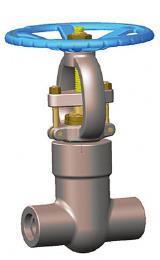 Pressure Seal Bonnet Gate Valve, ASTM A105N, Class 2500 LB, 1 Inch