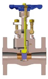 Reduced Bore Forged Gate Valve, Welded Bonnet, Integral Flanged