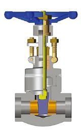 Rising Stem Forged Gate Valves, A105N, CL150-1500, Welded Bonnet