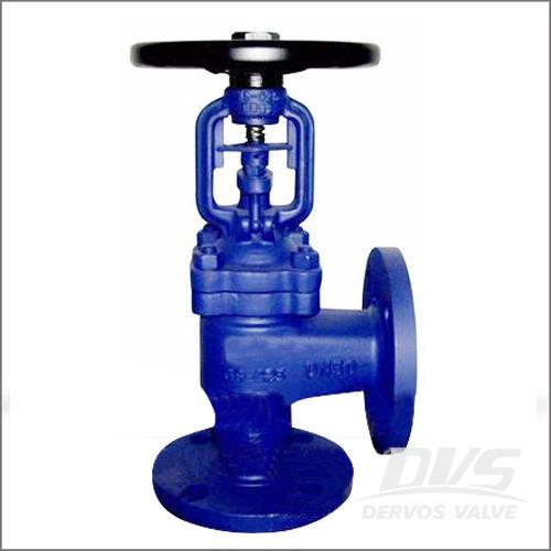 Angle Pattern Forged Globe Valve, DN50, PN16, RF, Industrial Usage