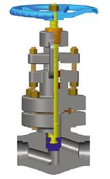 Bolted Bonnet Forged Globe Valve, A182 F304L, 1/2-4 IN, CL1500-2500