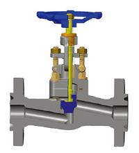 Integral Flanged Globe Valve, Class 150, 2 Inch, A105N, OS&Y