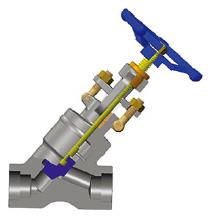 Y Welded Bonnet Globe Valve, ASTM A105N, Class 800, 1/2 Inch - Dervos