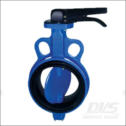 Cast Steel Wafer Type Butterfly Valve, 2 Inch, Class 300 LB, Lever