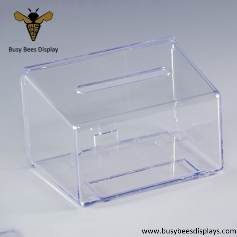 Acrylic Charity Donation Money Box and House Ballot Box