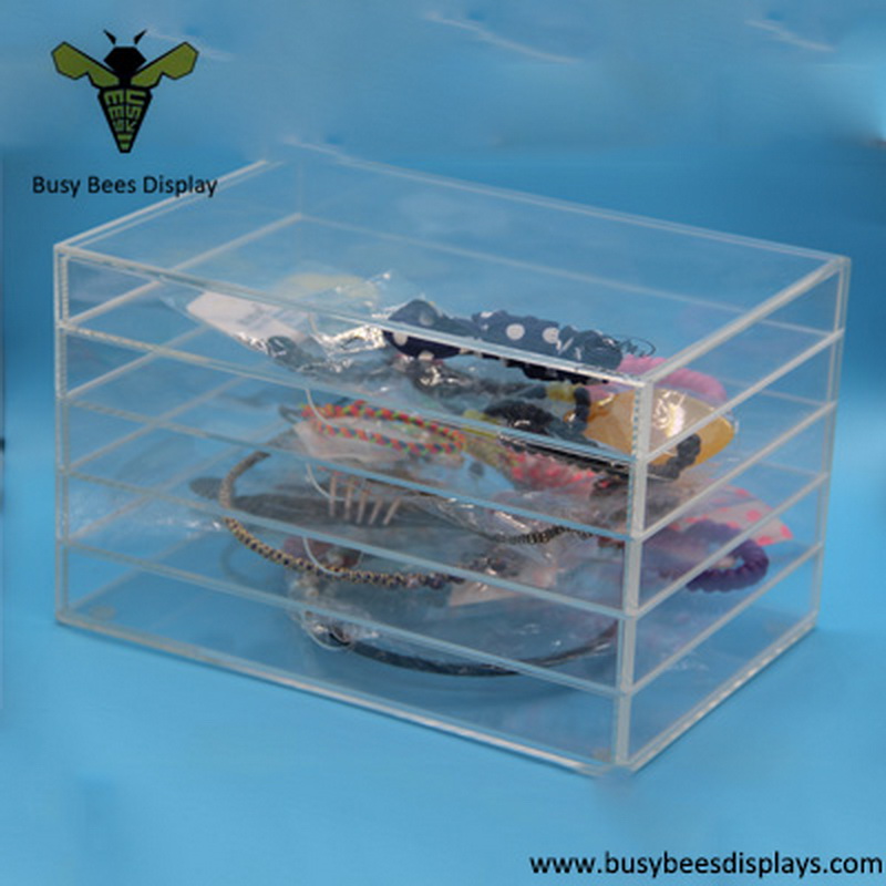 Acrylic Cosmetic Makeup Display Holder, Counter Top Display Stand