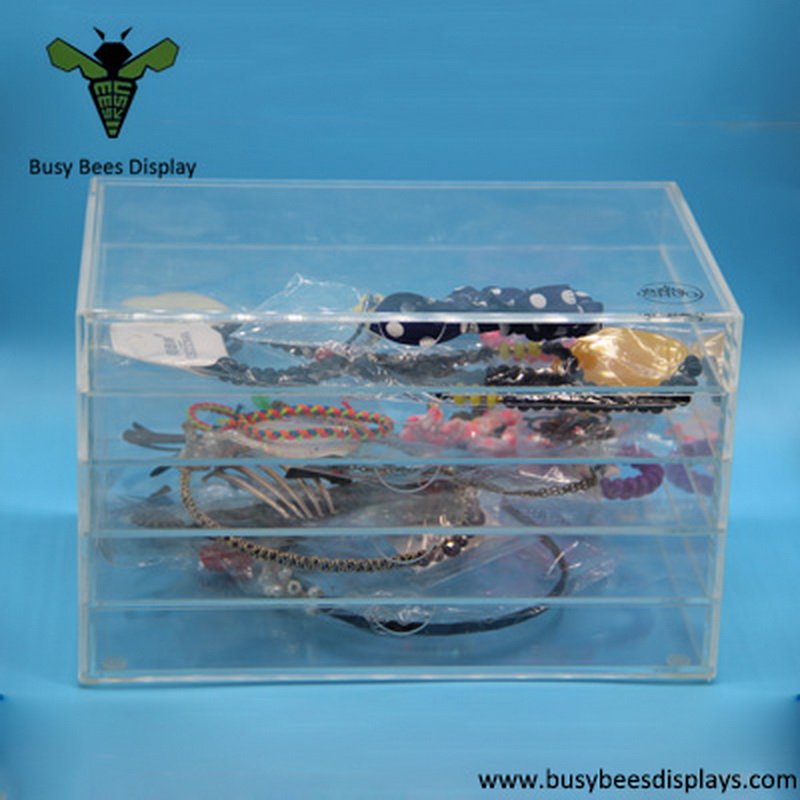 Acrylic Cosmetic Makeup Display Holder, Counter Top Display Stand