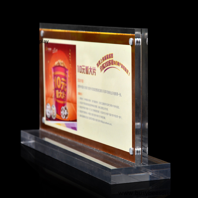 Acrylic Double Sided frame, Float Frame and Frames Display Holder