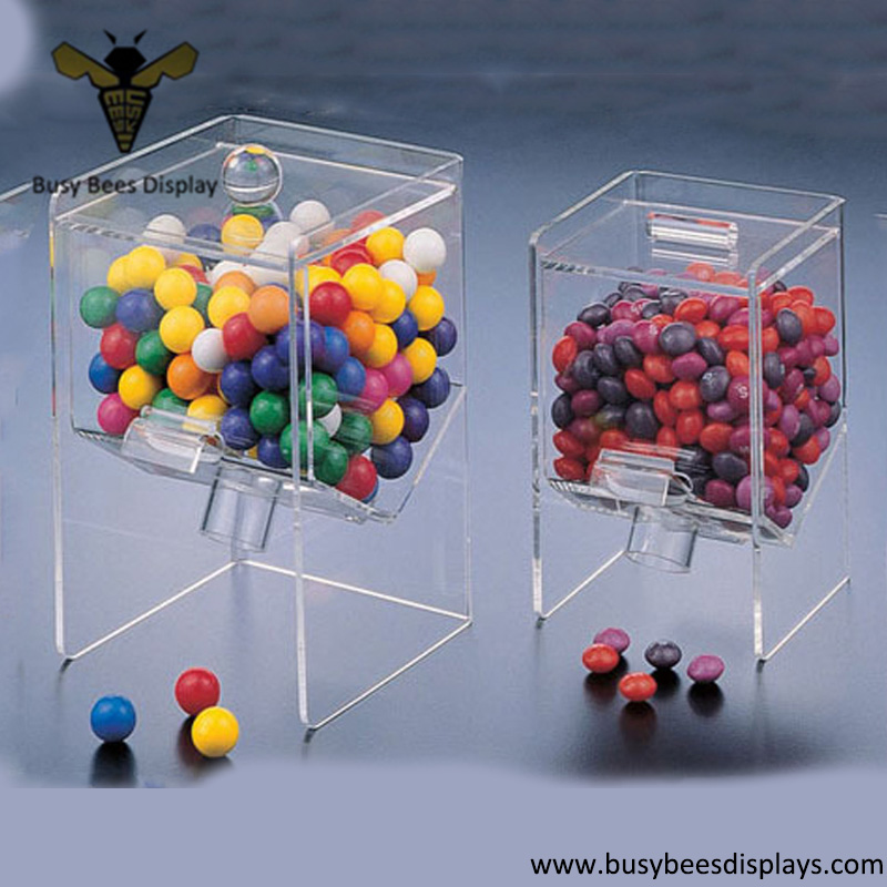 Acrylic Transparent Candy Storage Box, Dispenser Display