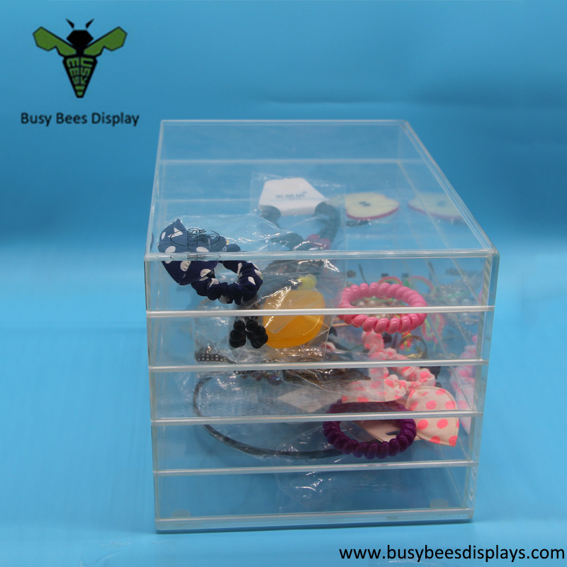 Clear Makeup Organizer, Jewelry Display Boxes and Storage Case Set