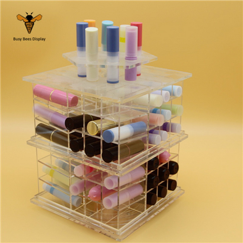 Custom Acrylic Cosmetic Display Counter, and Makeup Display Holder