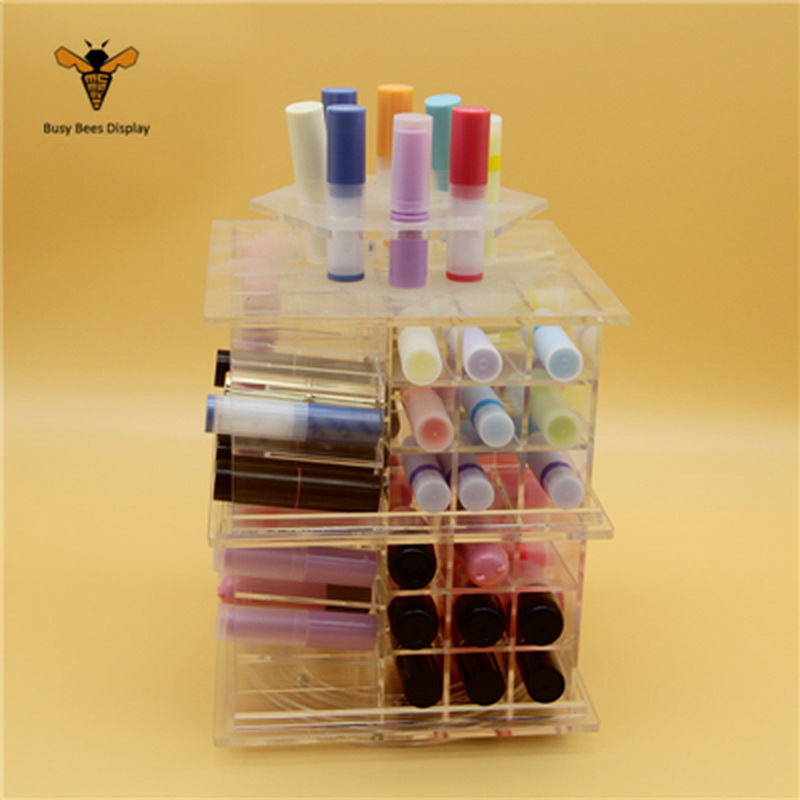 Custom Acrylic Cosmetic Display Counter, and Makeup Display Holder