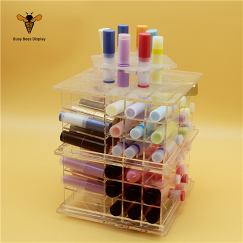 Custom Acrylic Cosmetic Display Counter, and Makeup Display Holder