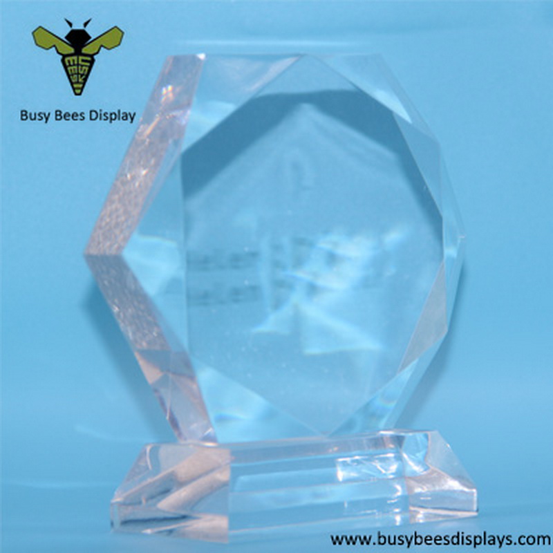 Custom Crystal Glass Diamond and Acrylic Crystal Trophy Award