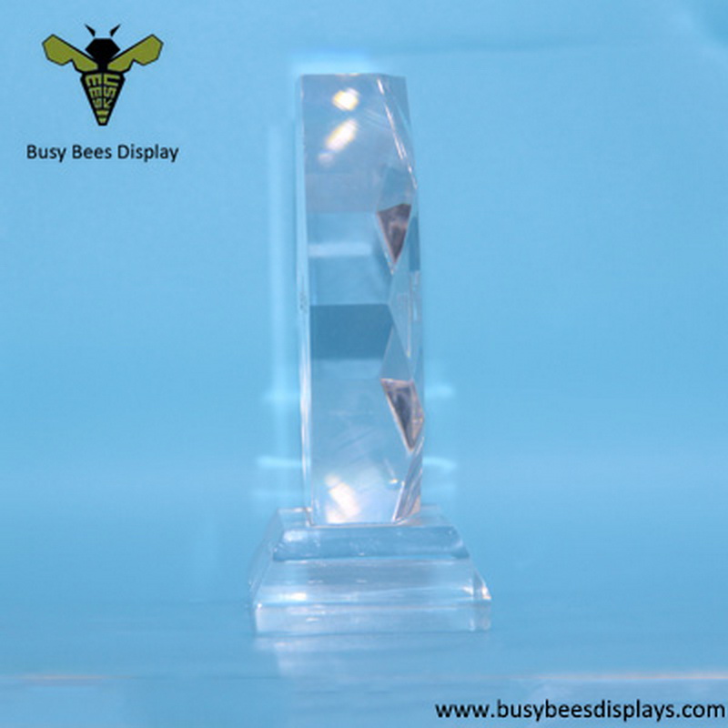 Custom Crystal Glass Diamond and Acrylic Crystal Trophy Award
