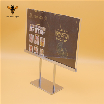 Desktop Thick Acrylic Poster Card, Document Stand Holder