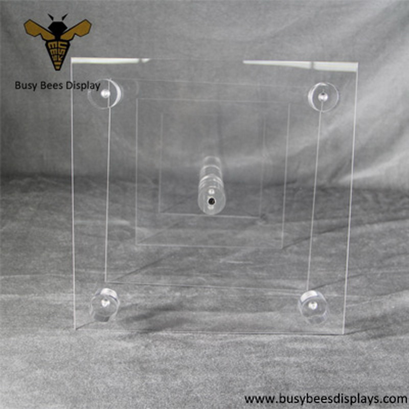 High Quality 4 Tier Square Clear Dessert Cupcake Display Stand