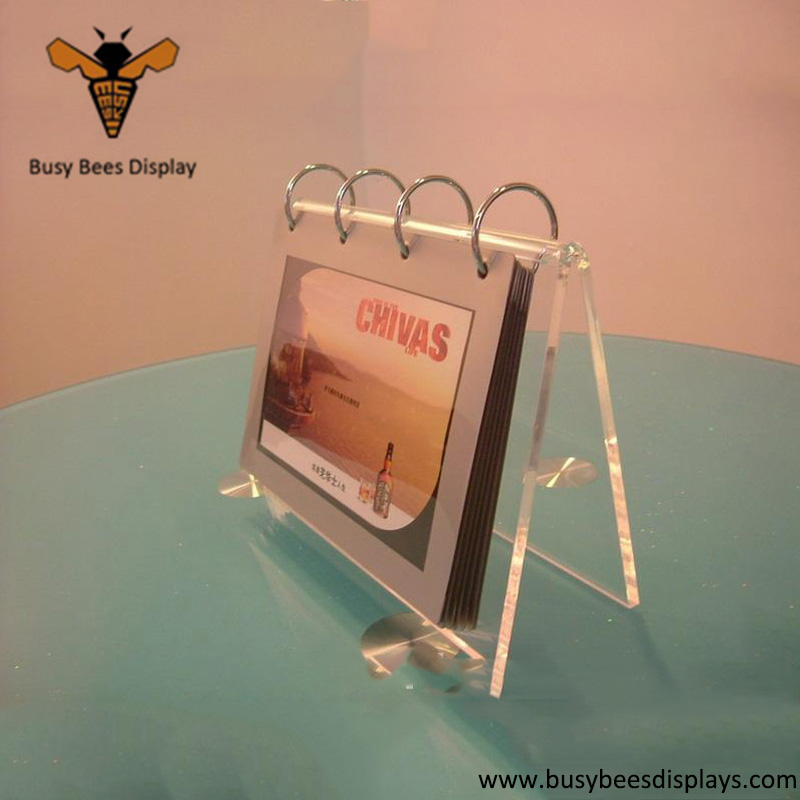 High Transparency Customized Sign Acrylic Calendar Display Rack