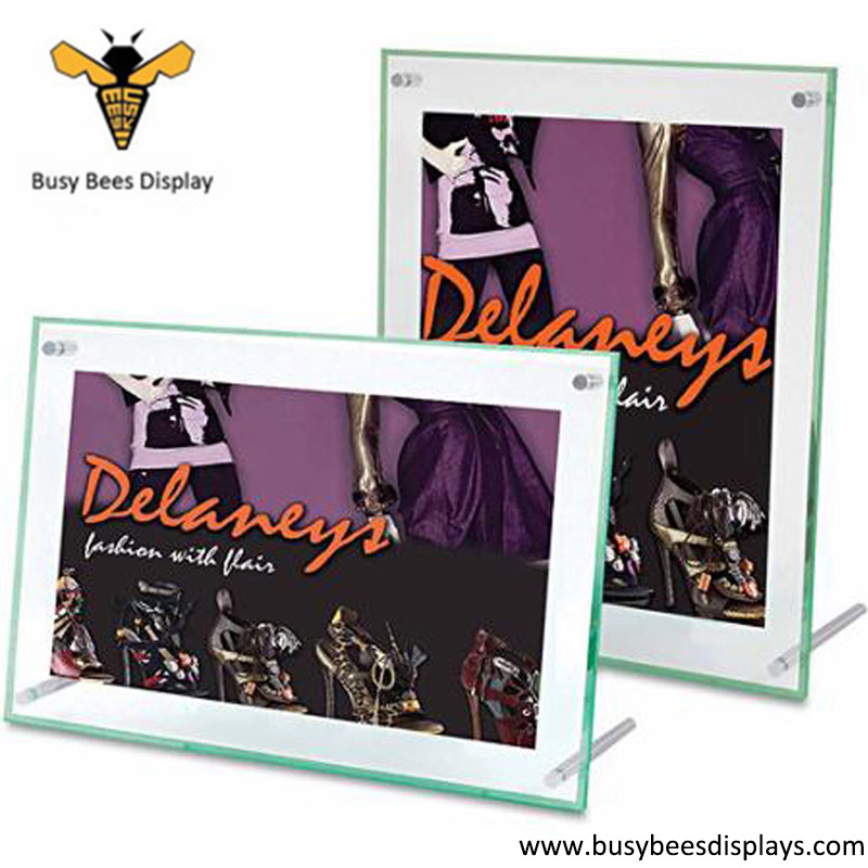 Hot Sale 6*4 Inch Acrylic Magnetic Photo Block and Picture Frames