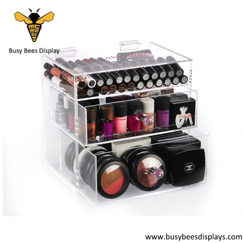 Hot Sale Acrylic Sorbus Display Case and Brush Holder