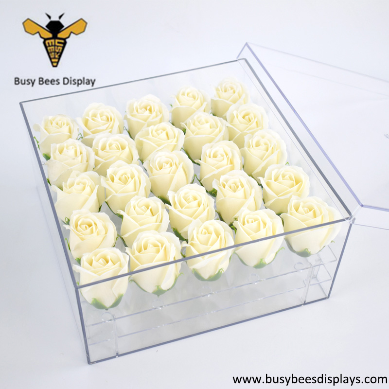 New Style Clear Acrylic Flower Holder and Rose Storage Case