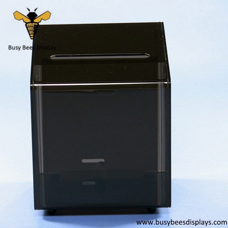 Plexiglass Design Donation Stand, Holder and Charity Money Box