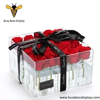 China Acrylic Luxury Crystal Gift Flower Box for Christmas