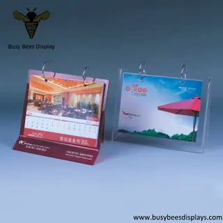 Clear V-Shape Calendar Holder and Desktop Calendar Stand