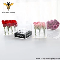 Square Clear Acrylic Flower Fresh-keeping Box for Sale