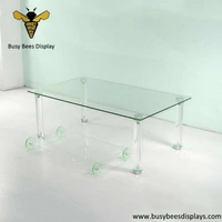 Crystal Acrylic Dining Table and Chair