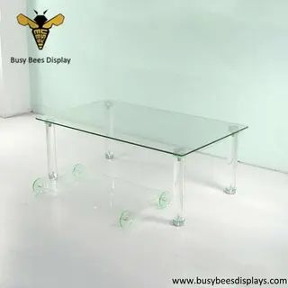 Crystal Acrylic Dining Table and Chair