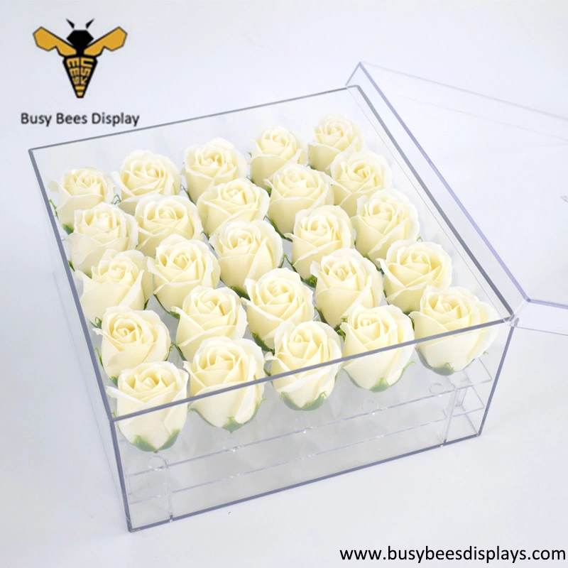 New Style Clear Acrylic Flower Holder and Rose Storage Case