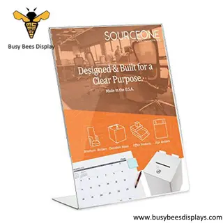 Desktop Standoff Restaurant Acrylic Menu Sign Holders