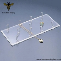 Clear Acrylic Crystal Cosmetic, Jewelry Display Stand Holder